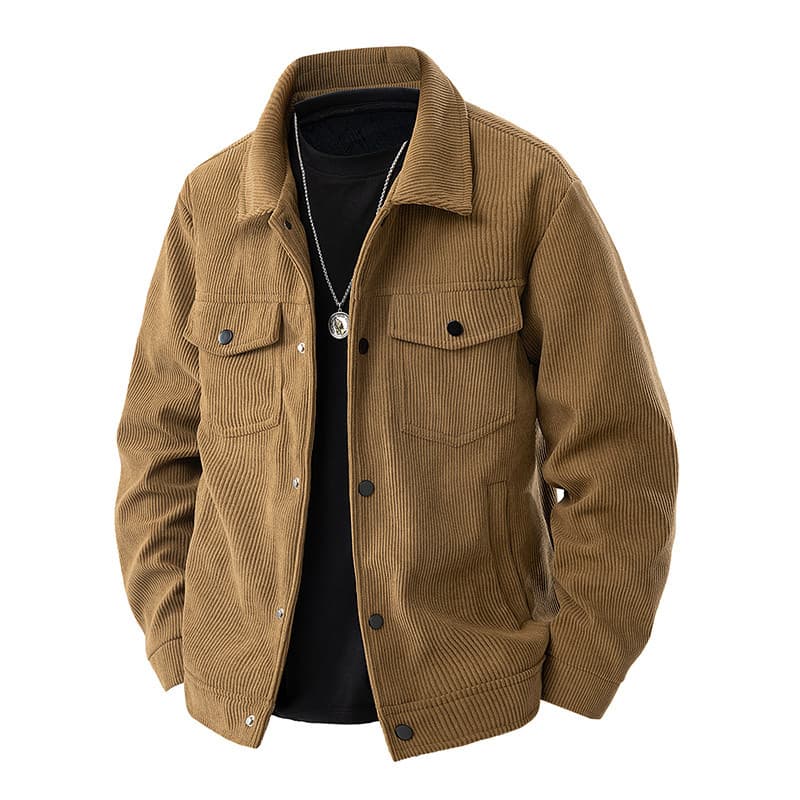 Homens veludo lapela jaqueta primavera outono jaqueta masculina novo estilo solto moda na moda Casual jaqueta ferramenta
