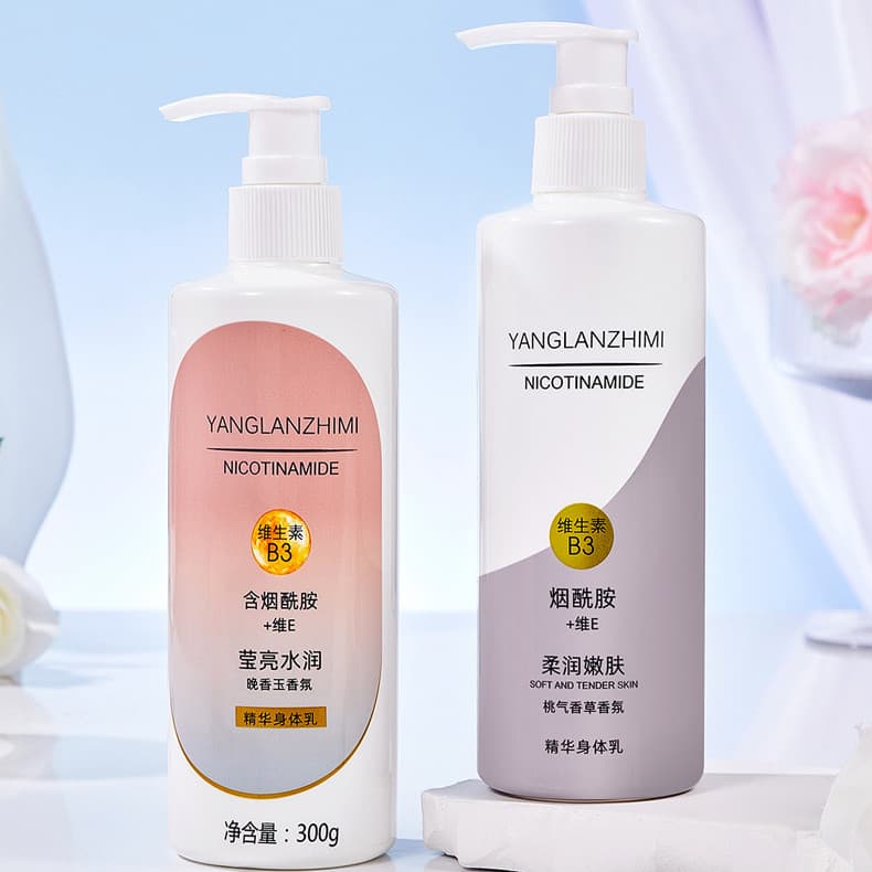 Niacinamida iluminando essência hidratante loção corporal suavizante rejuvenescedor hidratante loção corporal creme corp