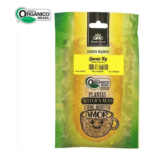 Abacate Orgânico Folhas Chá 30g Kampo De Ervas