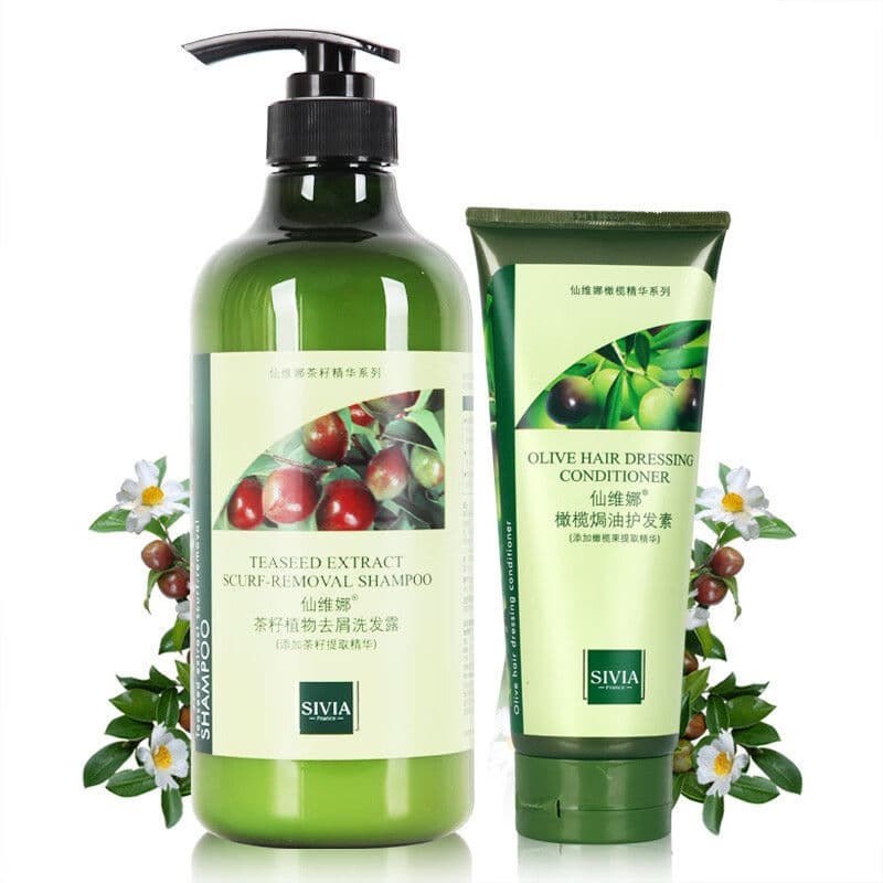 Senvina Chá Semente Planta Shampoo Anticaspa Controle de Óleo Limpo Refrescante Couro Cabeludo Hidratante Shampoo Macio 