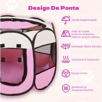 CASINHA DE CACHORRO Cercado Dobrável Portátil para Cães Gatos Pets