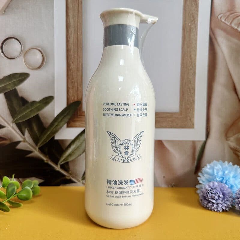 Lincoln Shampoo refrescante anticaspa, controle de óleo, fofo, anticaspa, refrescante, macio, sedoso, hidratante, fragrâ
