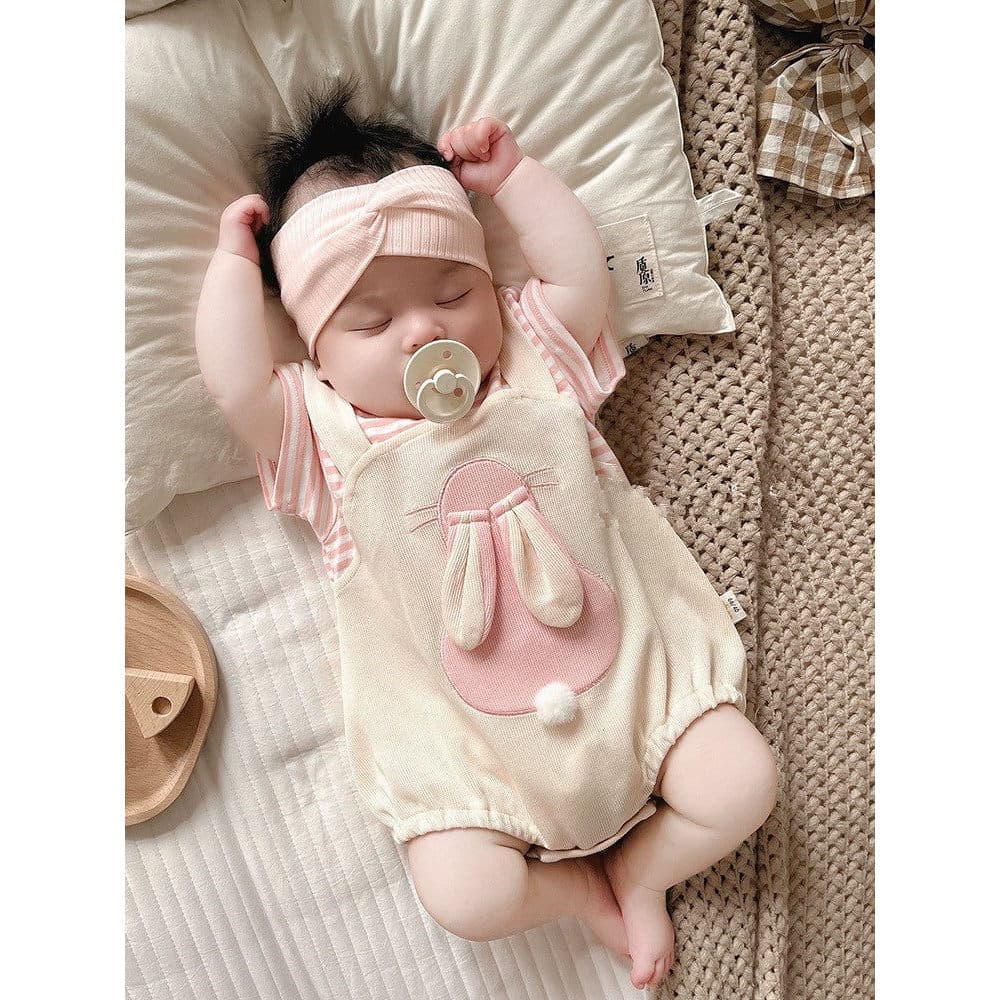 Bebê bebê verão macacão bebê menina mês cheio roupas Super bonito cem dias banquete princesa macacão verão estilo fino b