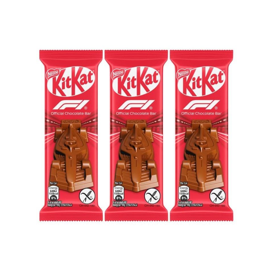 Chocolate Kit Kat Carro Formula 1 Edição Limitada Importada C/ 3unid
