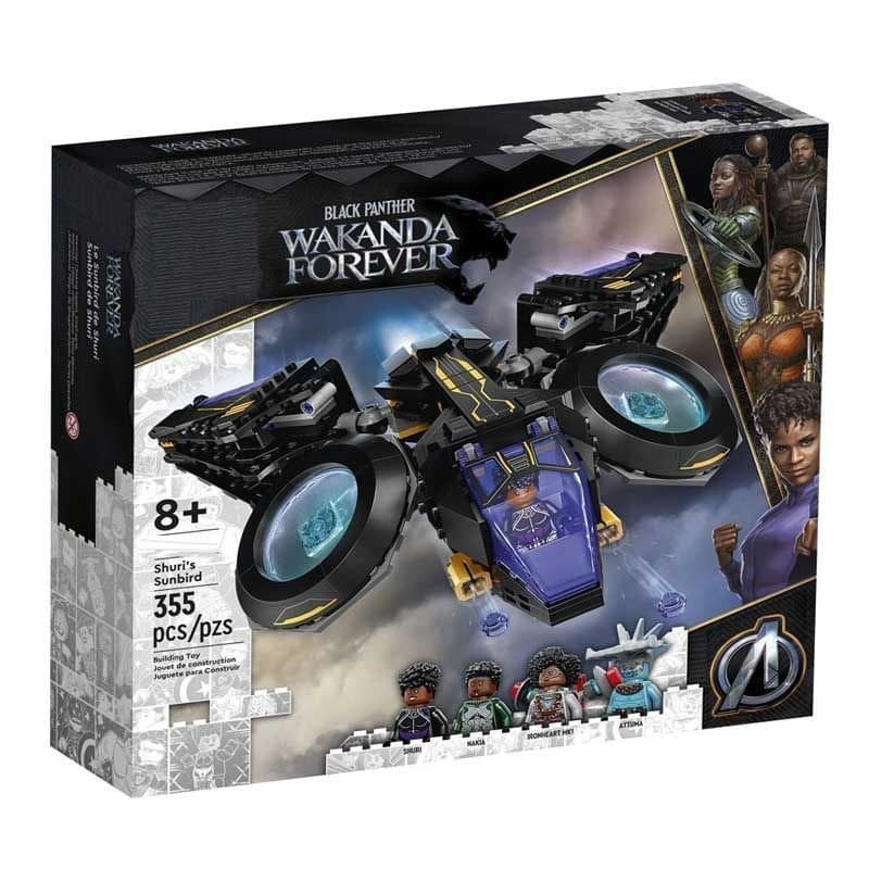 NRFC 355 PCS Avião Panther Sunbird de Shuli Compatível com Lego, Brinquedos de Blocos de Montar para Meninos Super-Herói