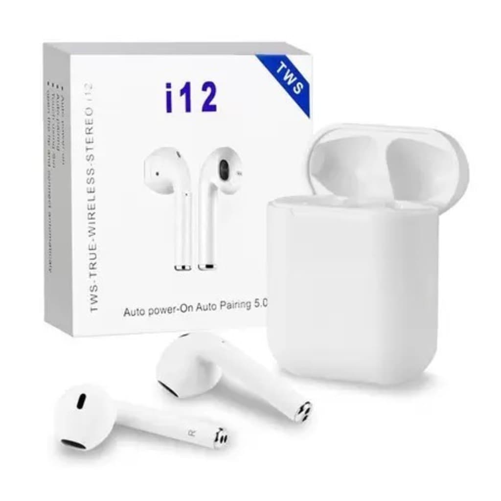Fone de Ouvido Sem Fio i12 Tws Bluetooth Com Touch Bluetooth 5.0