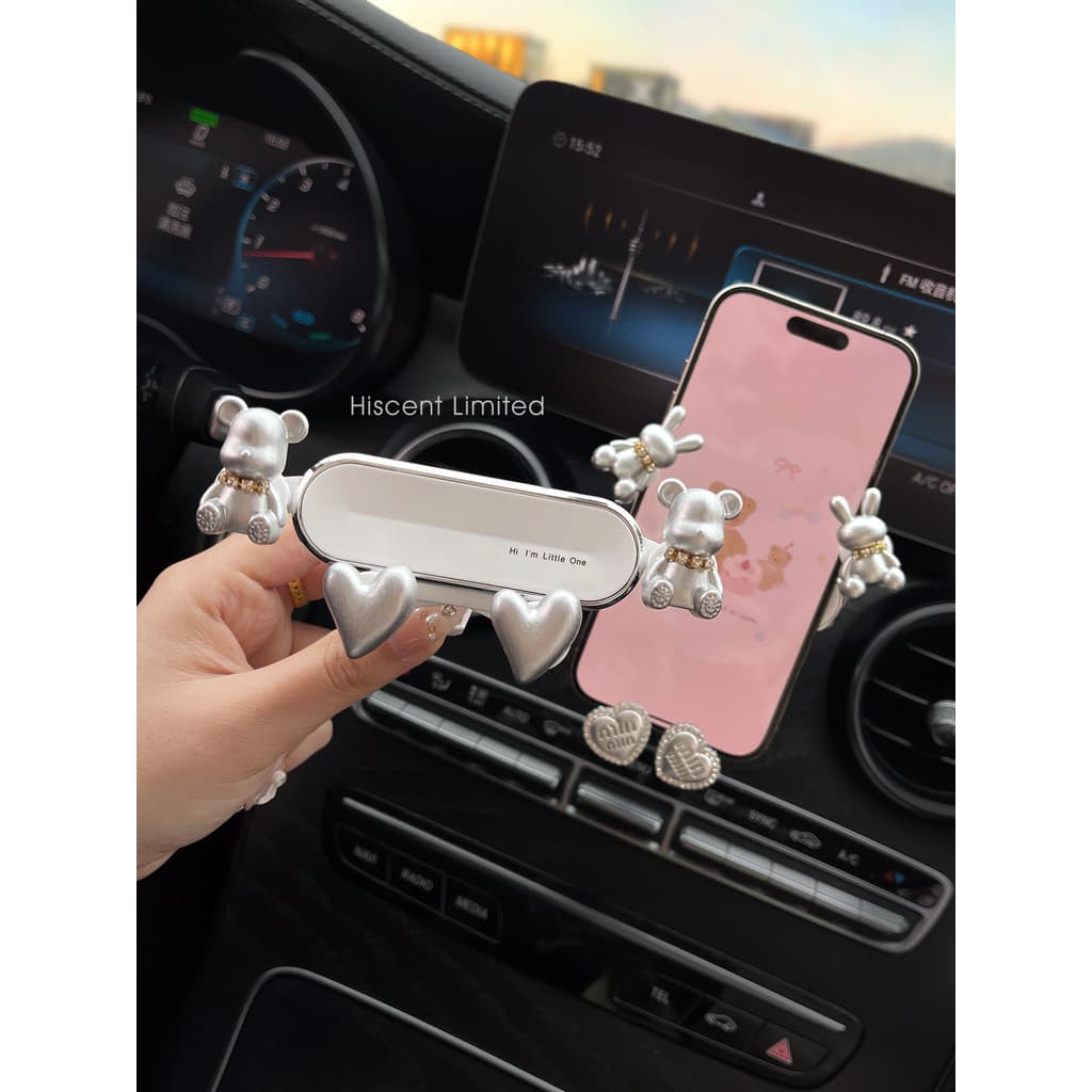 2026 novo estilo suporte do telefone do carro navegação carro dos desenhos animados quadro de suporte fixo Interior saíd