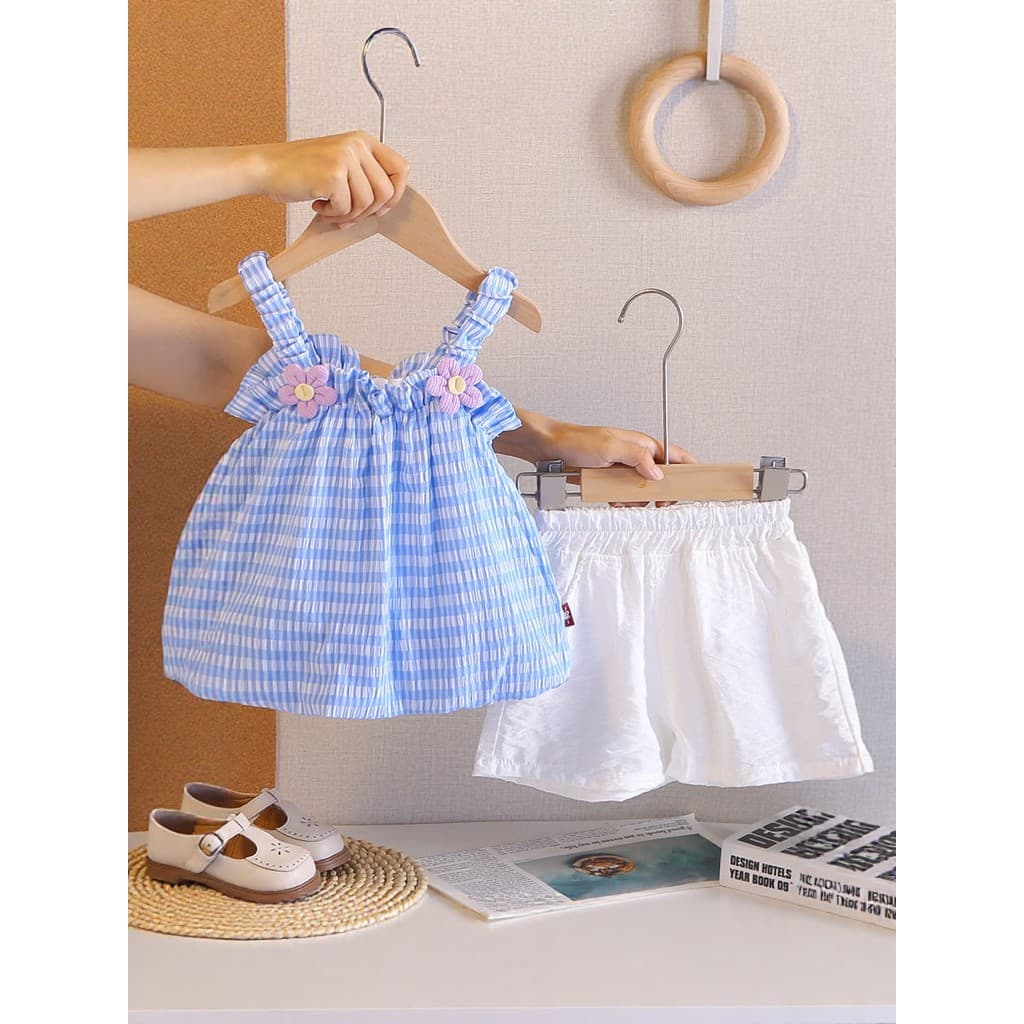 1 ano de idade bebê menina camisola terno de duas peças 2 bebê crianças moda roupas de verão 3 menina sem mangas roupas 