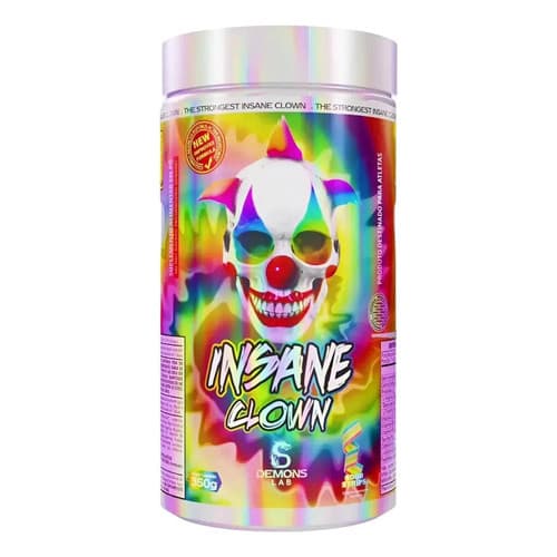 Demons Lab Suplementos Alimentares Beta Alanina Pré Treino Insane Clown 350g  Sabor Suor Strips