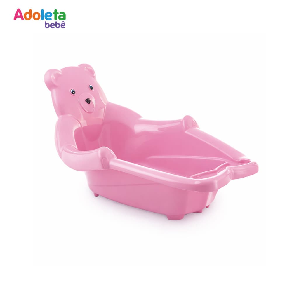 Banheira Encosto Cajovil | Ursa Rosa | 24 Litros