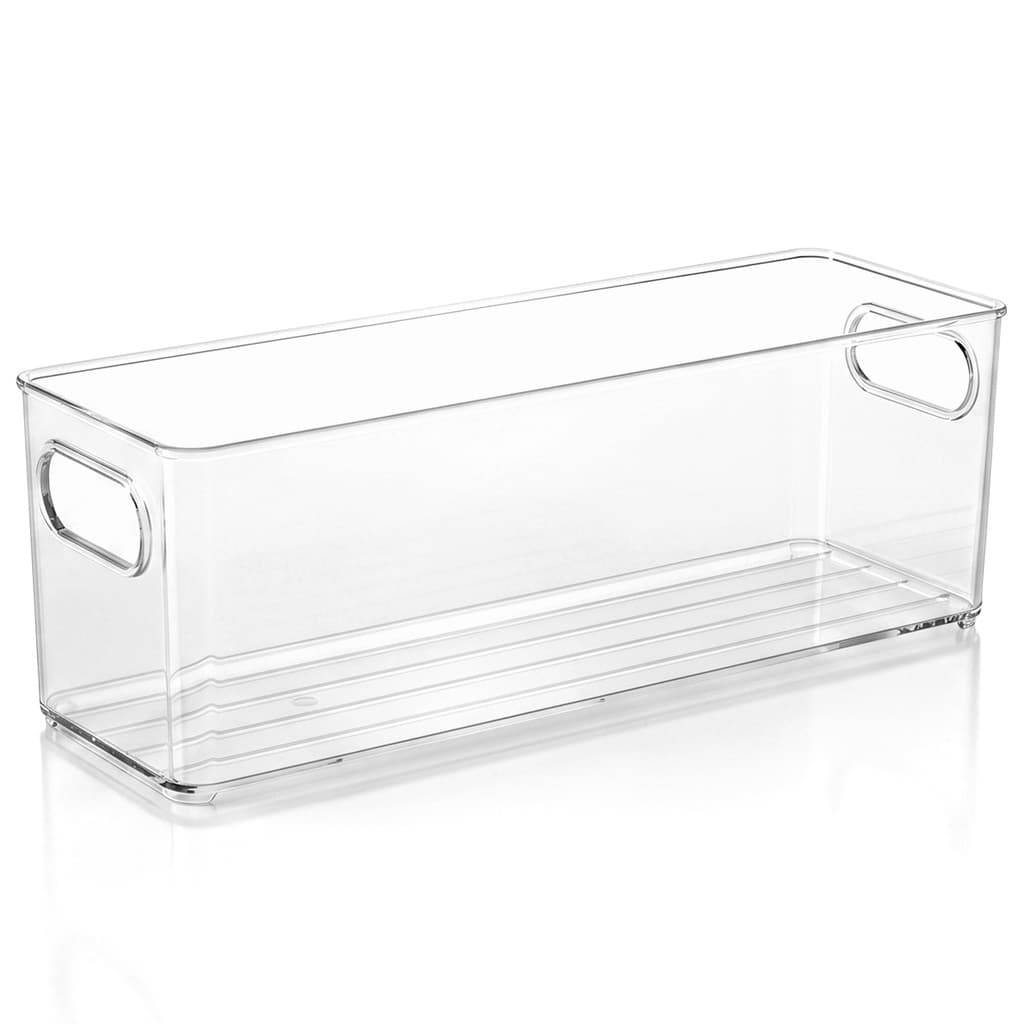 Organizador Multiuso Modular Para Cozinha Gavetas Geladeira Acrilico Cristal 2,5 Litros - Plasútil