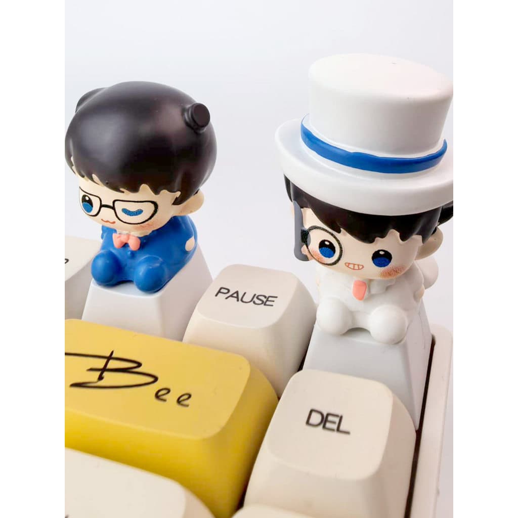 Conan exclusivo tridimensional Keycap Anime mercadoria teclado mecânico esc criativo bonito personalizado teclado boné