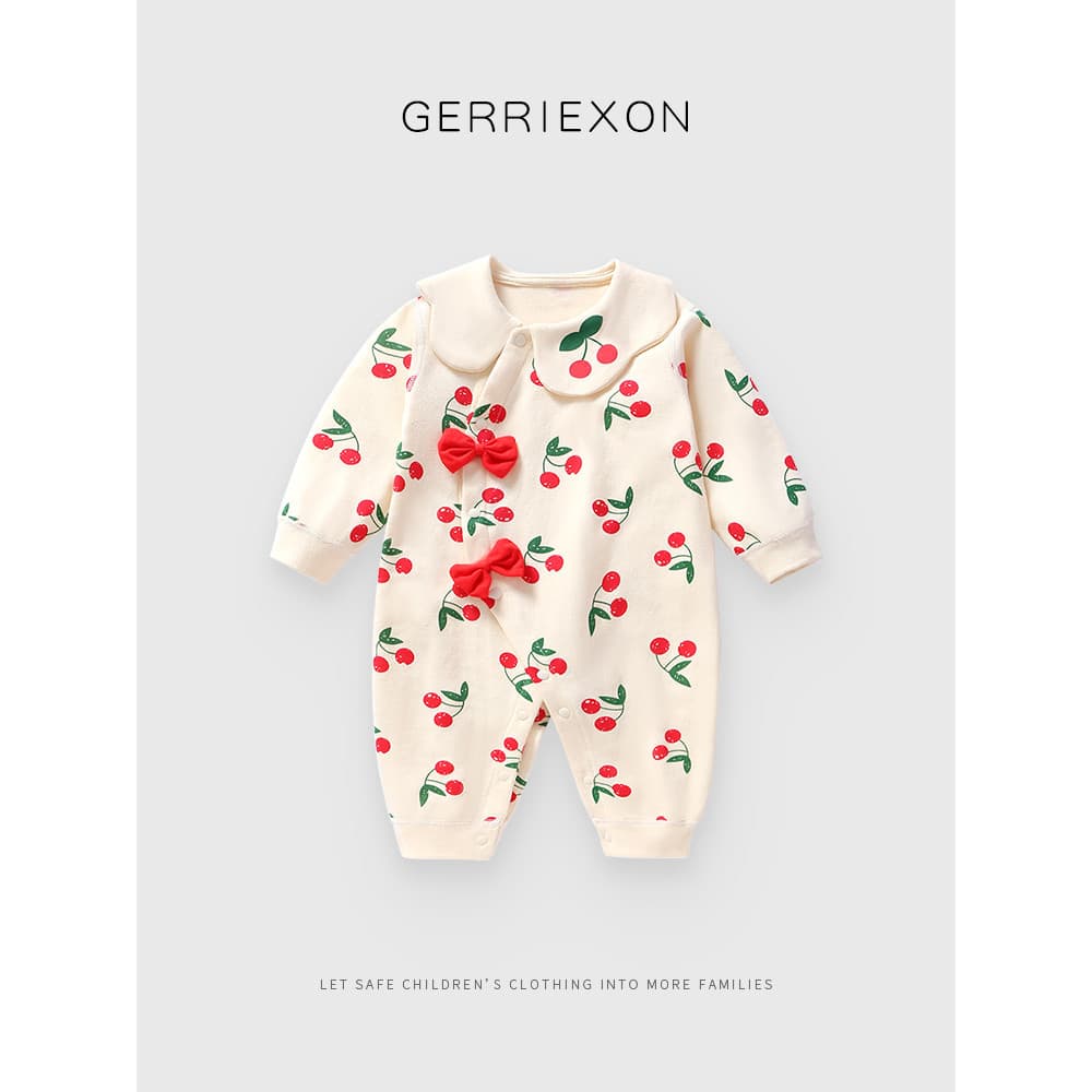 Bebê menina roupas primavera puro algodão macacão do bebê primavera outono estilo doce roupas recém-nascidos primavera m