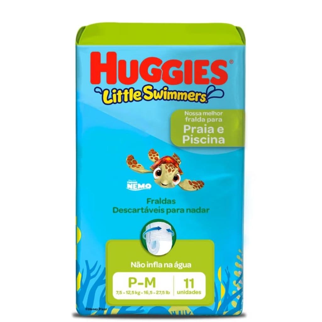 Fralda para piscina Huggies Little Swimmers  P/M- 11 unidades