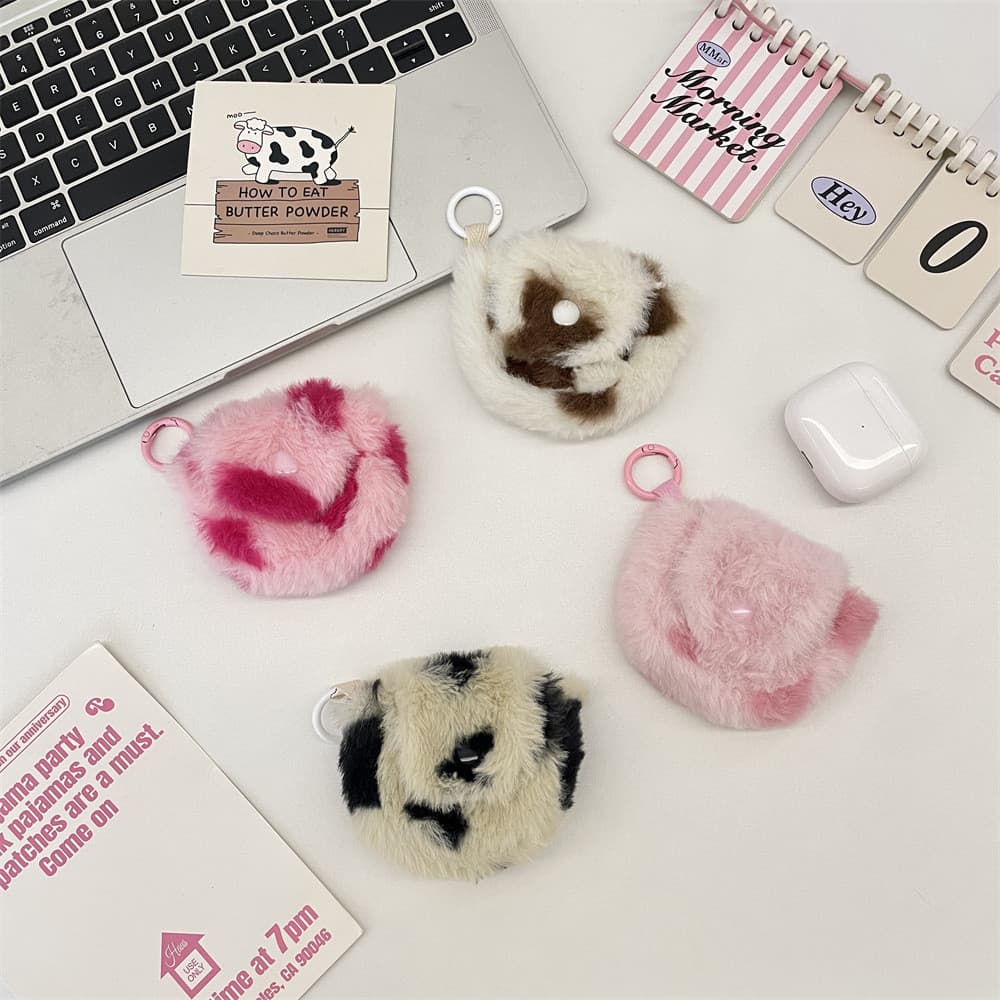 Bonito pelúcia amor coração fone de ouvido saco/Universal Bluetooth fone de ouvido caso/Outing fone de ouvido caso prote