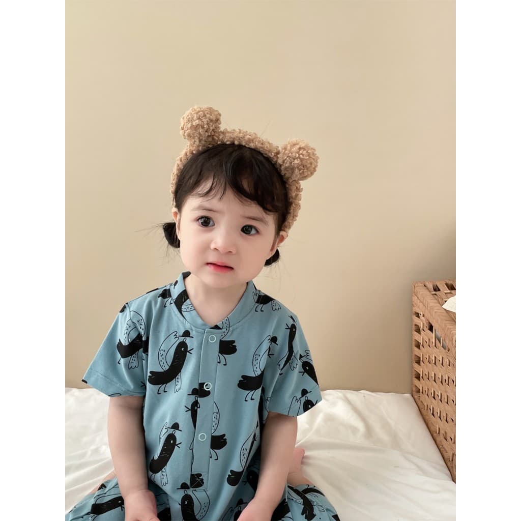 Ins verão bebê macacão bebê menina de manga curta macacão bebê menino estilo ocidental roupas de verão puro algodão esti