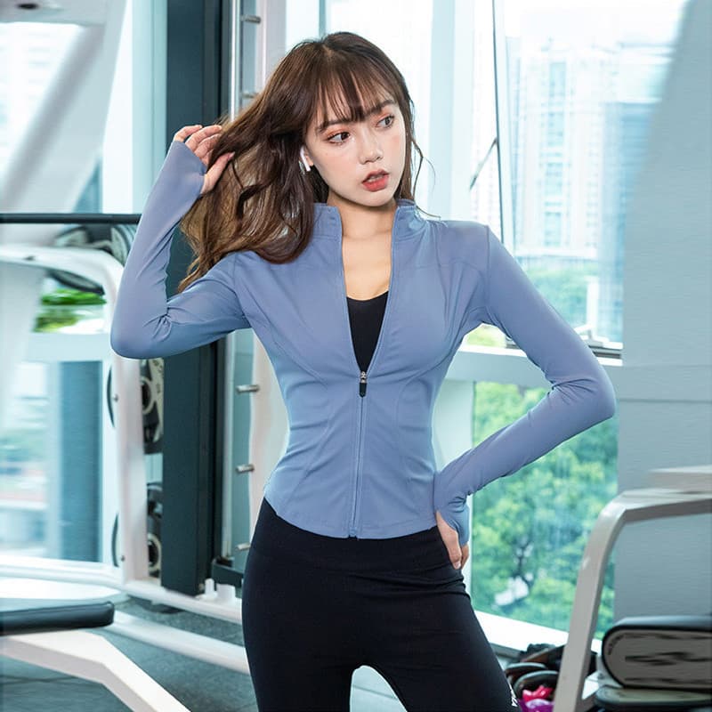 Protetor solar roupas de Fitness feminino leve blusa de manga comprida roupas de treinamento para iniciantes roupas de s