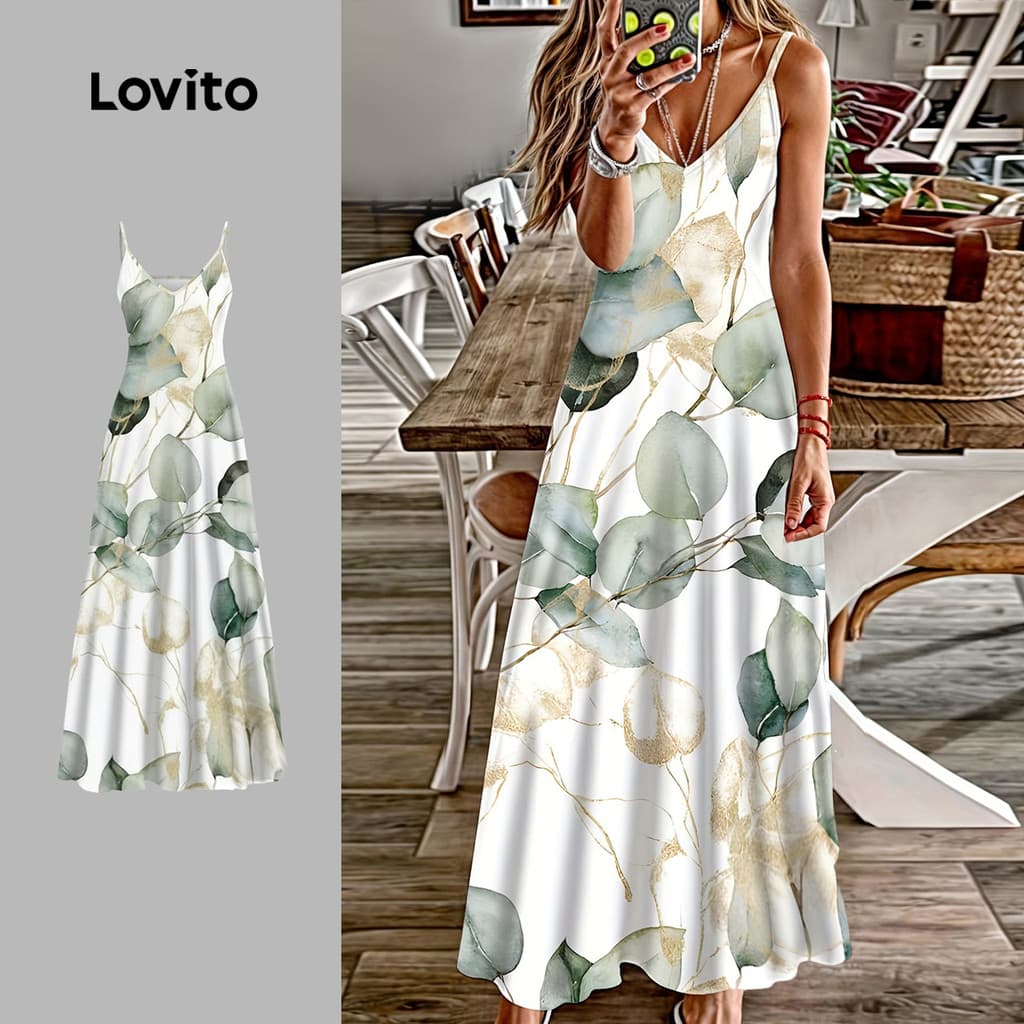 Lovito Nacional Vestido Casual Feminino Primavera/verão LK4LD398