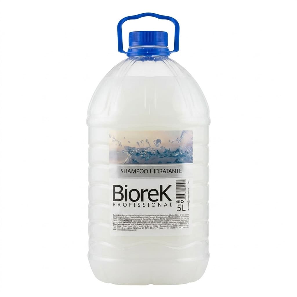 Biorek Shampoo Profissional Hidratante 5L Galão Limpeza Suave Uso Diário
