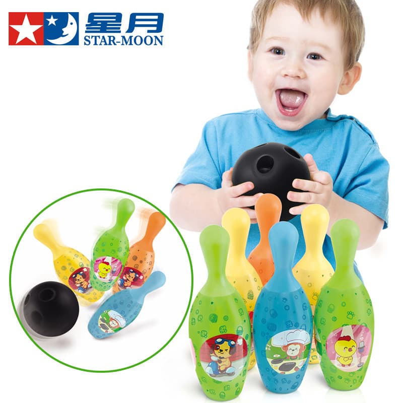 Estrela lua brinquedos crianças Animal boliche educação precoce brinquedos esportivos do bebê brinquedos educativos inte