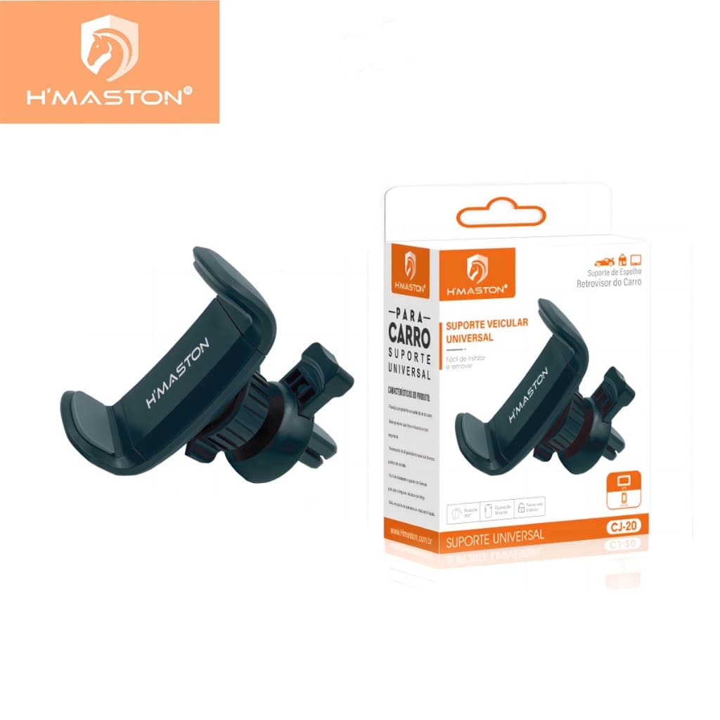 H'maston Suporte Celular GPS Veicular Carro Universal Automóvel Saída Ar Grampo Ajustável 360° CJ20