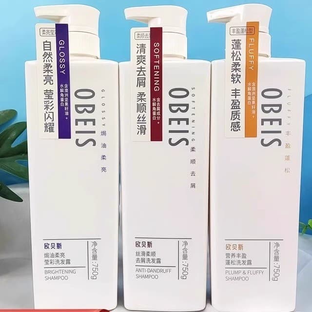 Obes Shampoo Limpeza Anticaspa Nutritivo Refrescante Macio Fofo Hidratante Cuidados Pacote Familiar Shampoo Genuíno