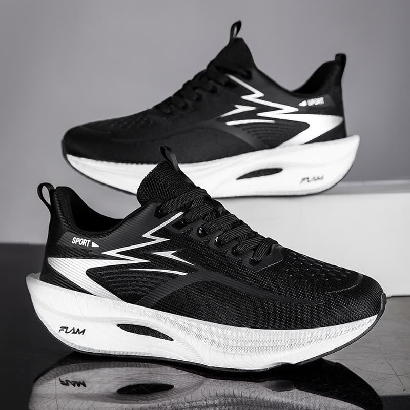 Tênis de Corrida com Placa de Carbono para Homens e Mulheres, Tênis Esportivos de Alta Recuperação para Maratona