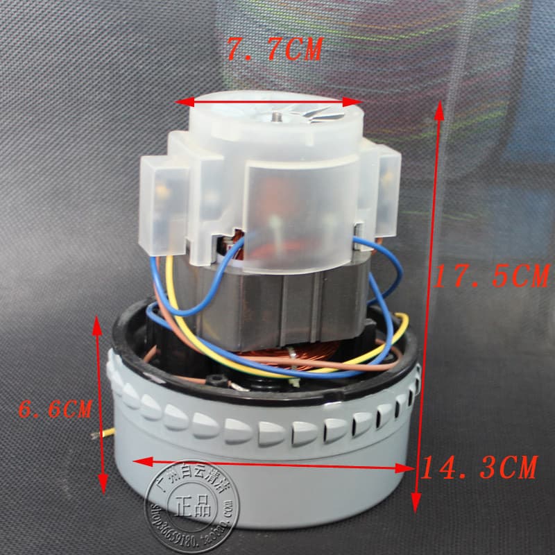 Motor de aspirador de pó 110V Motor de aspirador de pó 1.000W Motor de aspirador Industrial Motor duplo