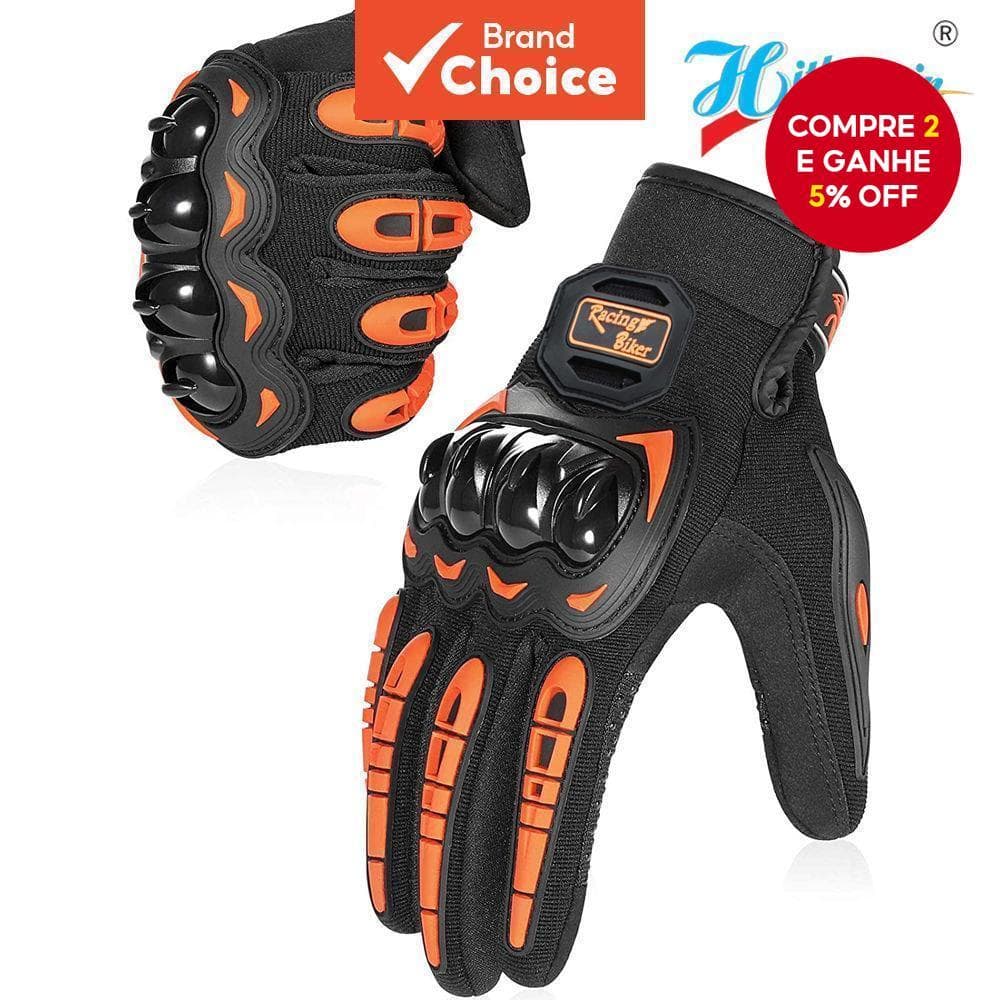 Luvas De Couro À Prova D'água Para Motocicleta , Tela Sensível Ao Toque , Dedo Inteiro , Proteção Conjunta Anti-Queda Ho