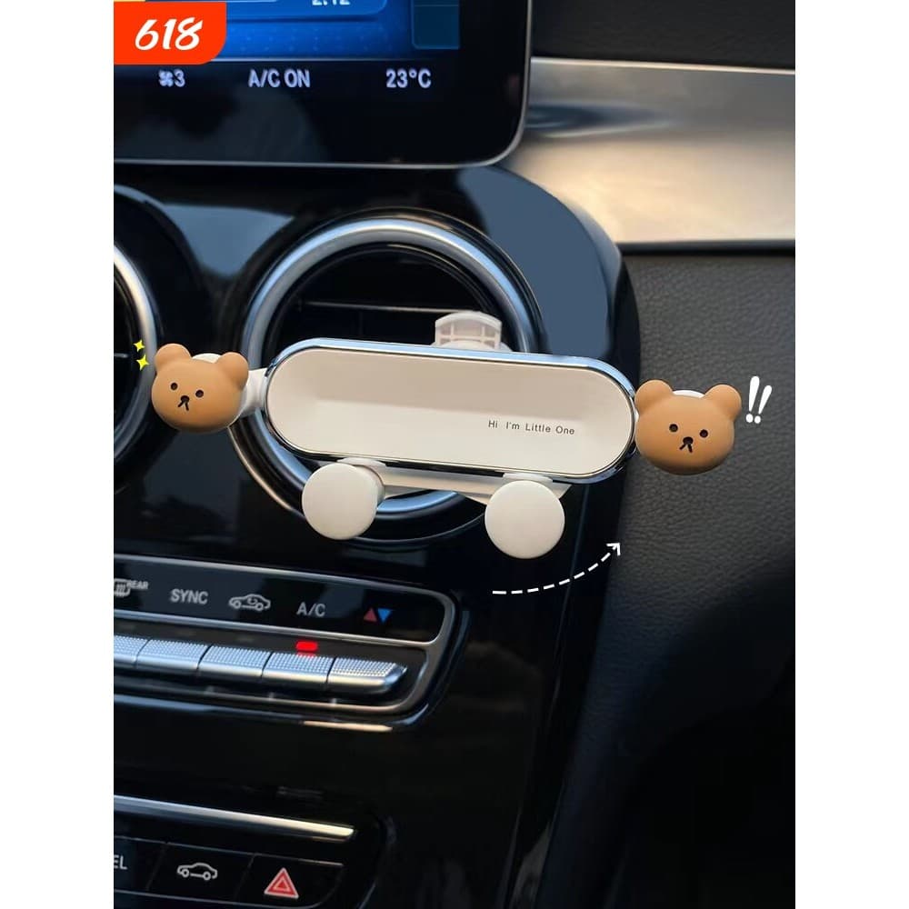 Suporte de celular para carro Presilha para grade do ar condicionado Suporte celular saída de ar carro Ventosa de saída