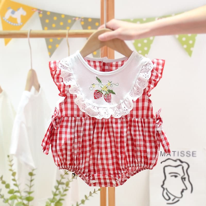 Bebê bebê roupas de verão roupas de bebê recém-nascido menina influenciador Super bonito estilo ocidental macacão mês in