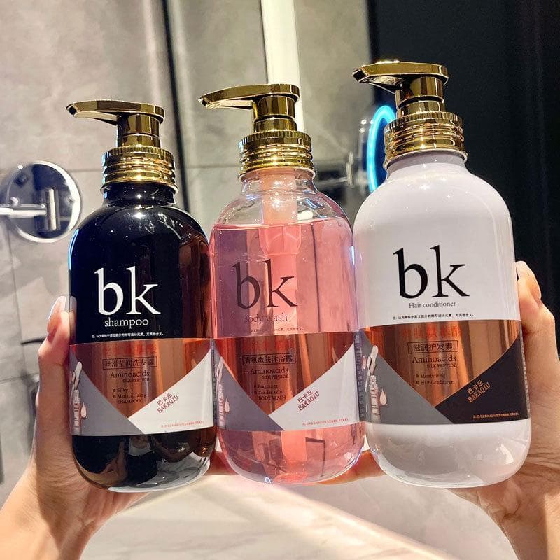 Influenciador Mesmo Estilo Peptídeo Sedoso Aminoácido Controle de Óleo Shampoo Fofo Hidratante Pele Rejuvenescedora Lava