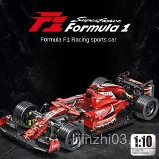 Conjunto de blocos de montar decorativos de 1288 peças, modelo de carro de corrida F1, compatível com a série Lego, adeq
