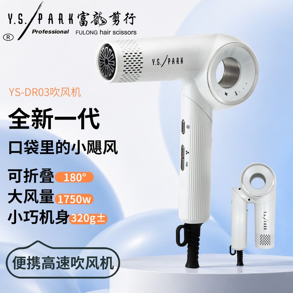 Secador de cabelo YS YS/PARK Secador de cabelo profissional de alta potência sem escova de alta temperatura para salão d