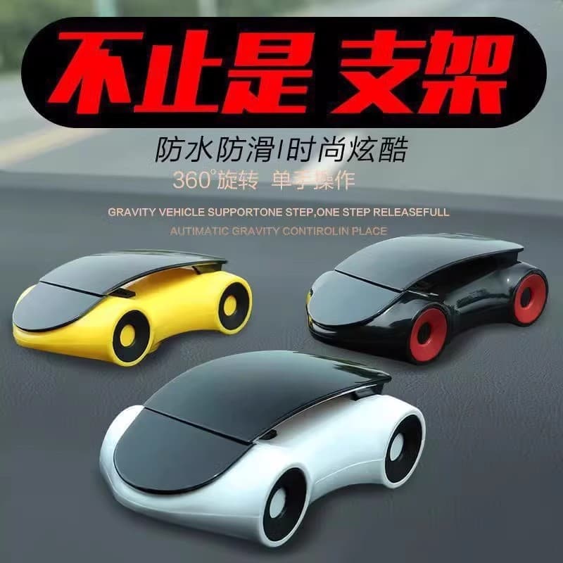 Suporte criativo para telefone para carro estilo carro 360°Enfeites de carro com suporte para carro antiderrapante à pro