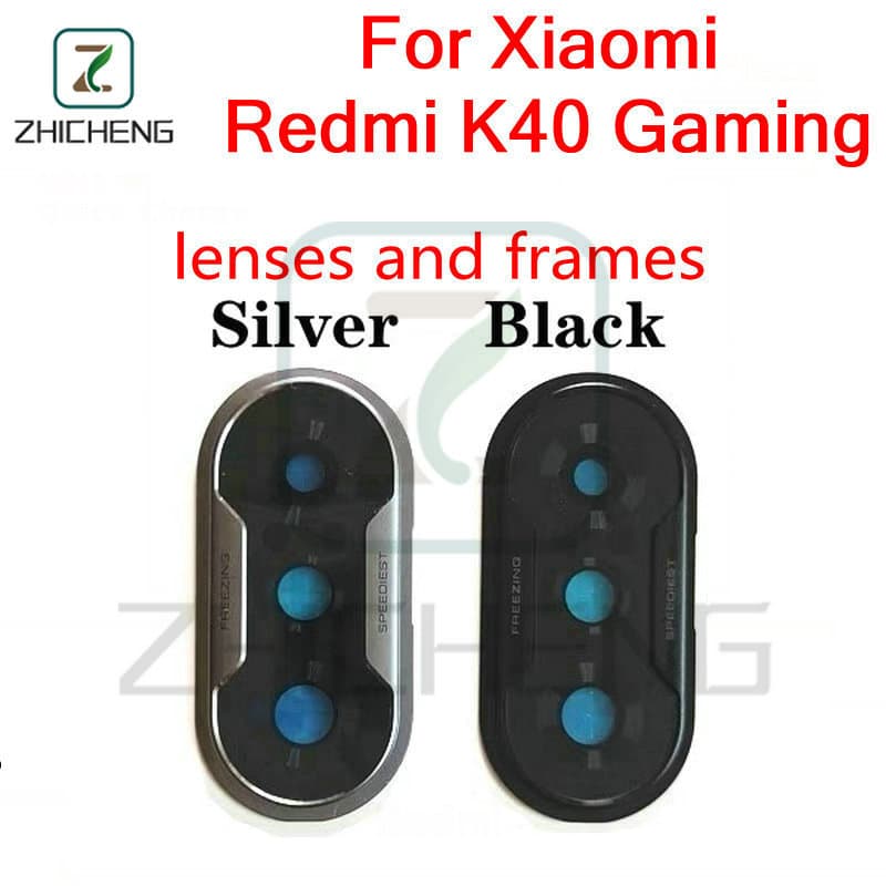 Para Xiaomi Redmi K40 Gaming Câmera Traseira Quadro Capa De Vidro Lente Peças Reposição Smartphone