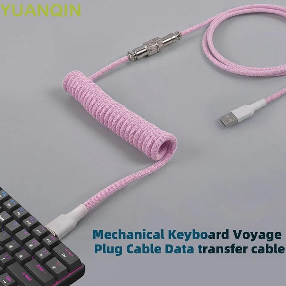 Cabo USB Tipo C Para Teclado Mecânico YUANQINZT , Enrolado De a