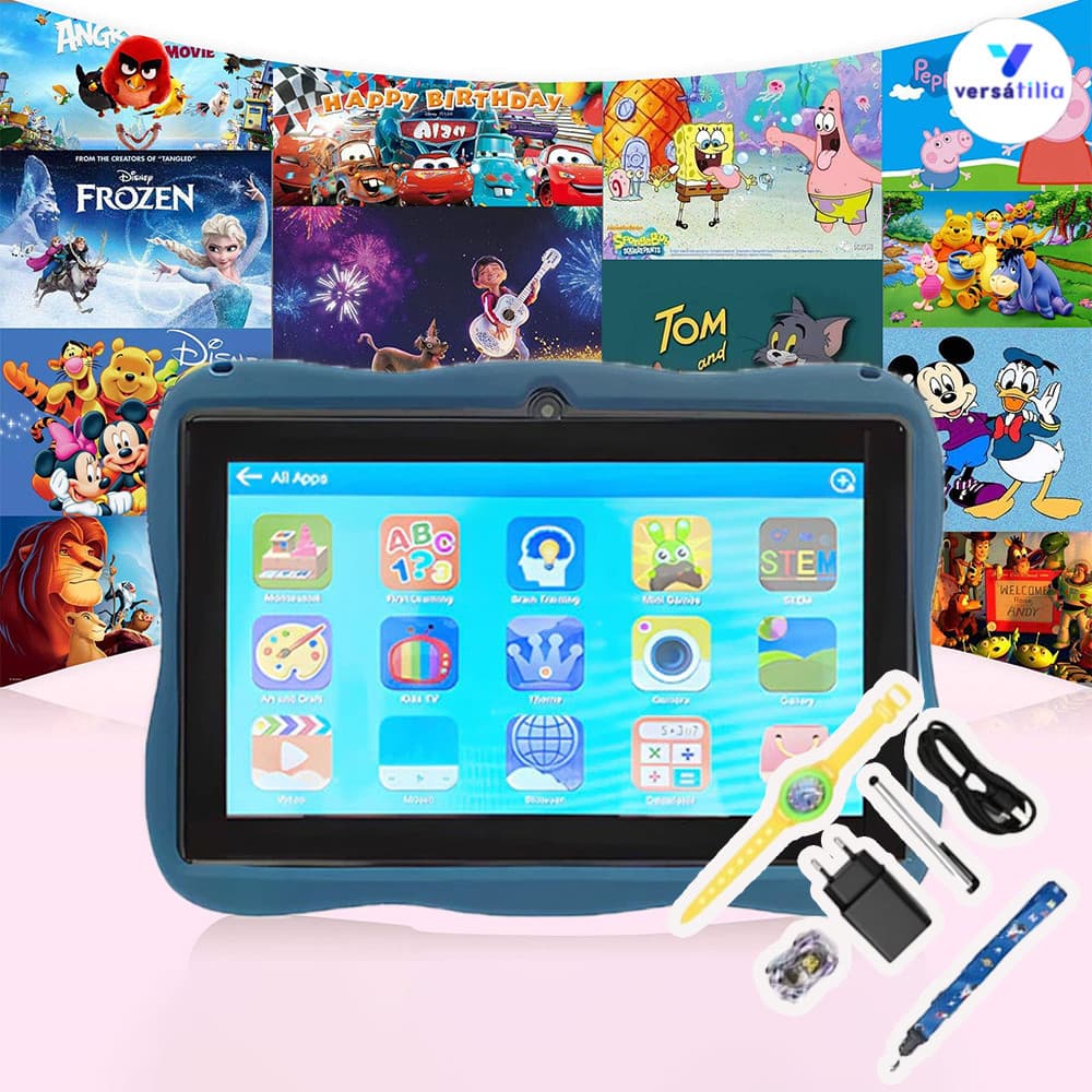 Tablet astronauta com conteúdo educacional infantil: modelo inteligente 2030/Amyio para crianças