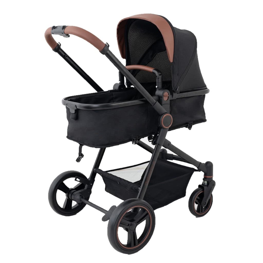 Carrinho De Bebê Ivy Black G22 Berço Passeio E Moisés Galzerano Preto UV50