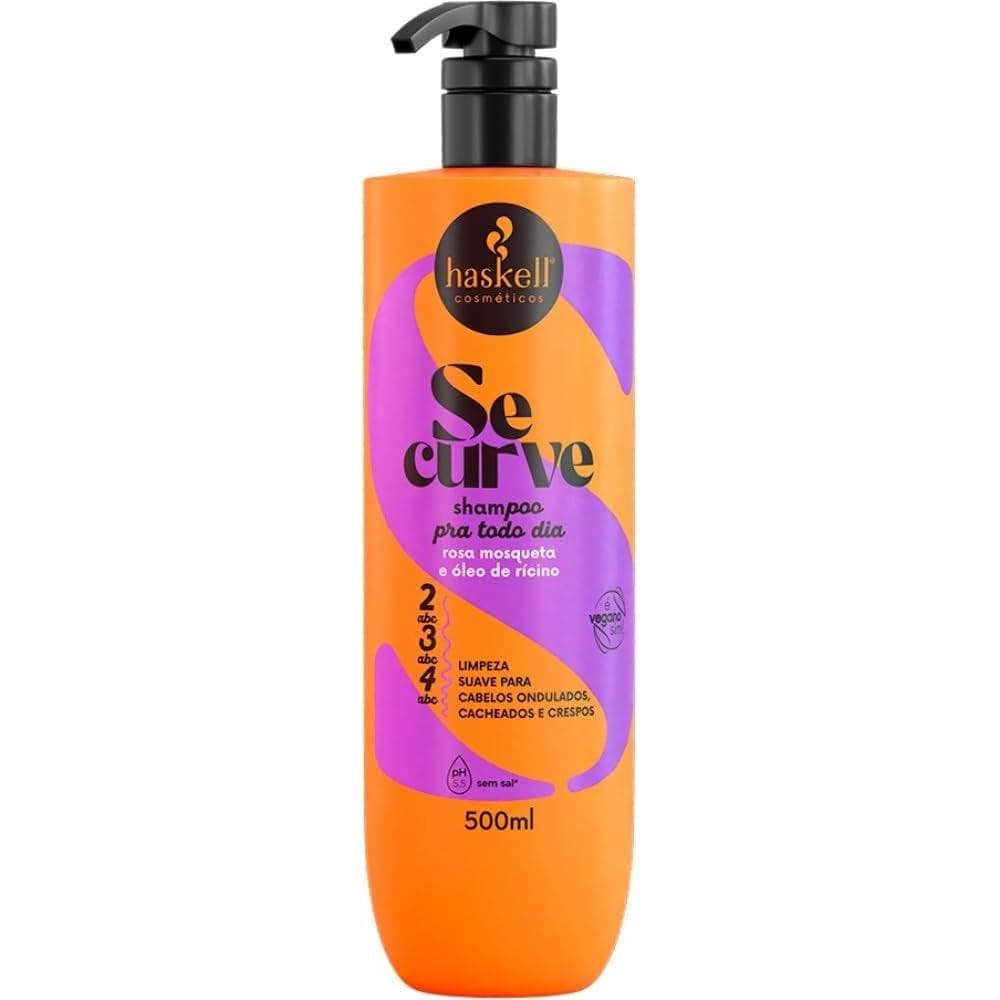 Haskell Shampoo Se Curve 500ml Cachos Crespos Limpeza Suave Hidratante