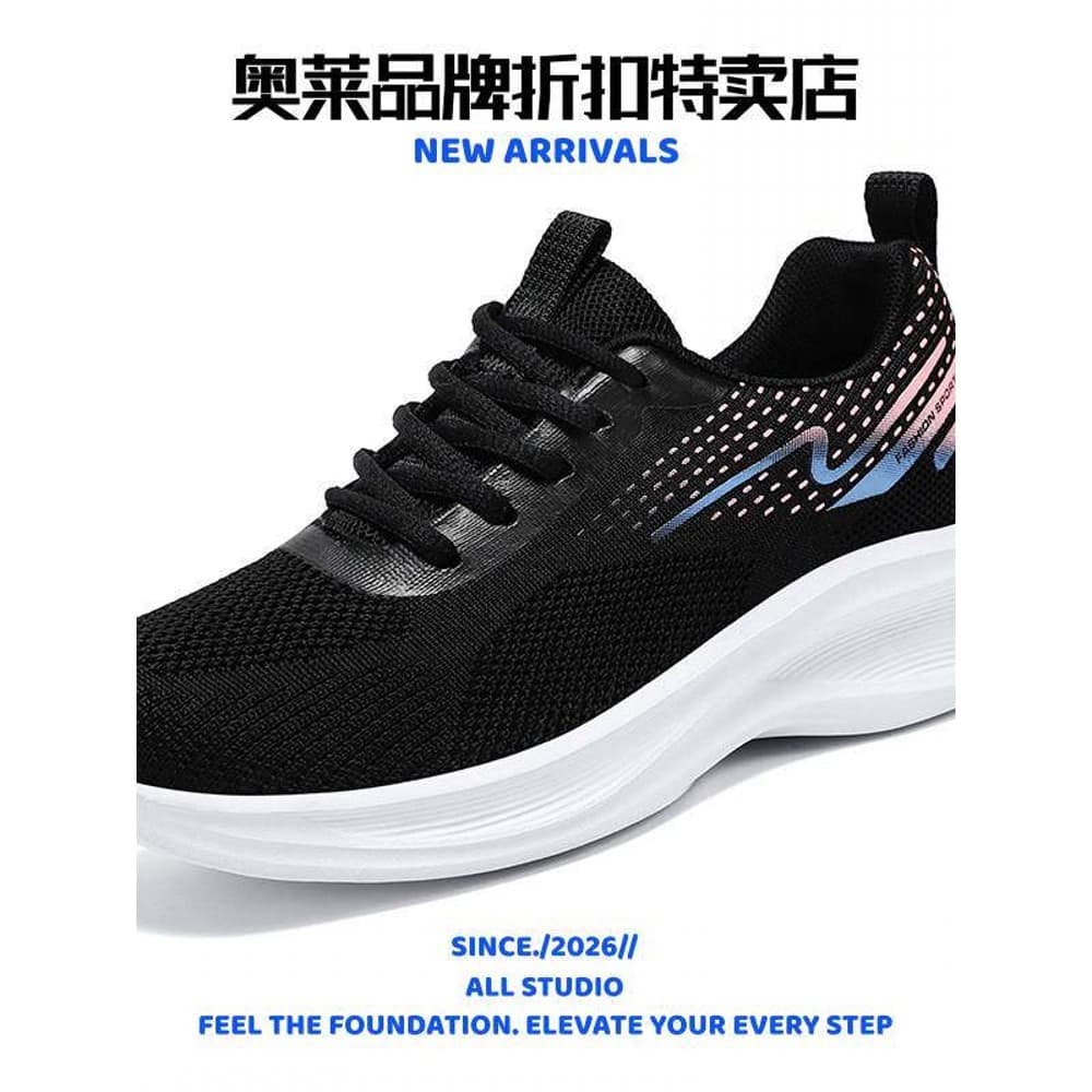 Qingdao Fukelai Sapatos Indústria Pai Sapatos Femininos Calçados Esportivos Femininos Sola Macia Confortável Tênis de Co