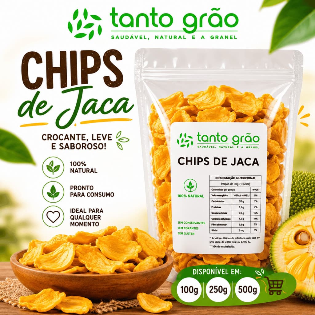 Chips de Jaca Saudável e Natural
