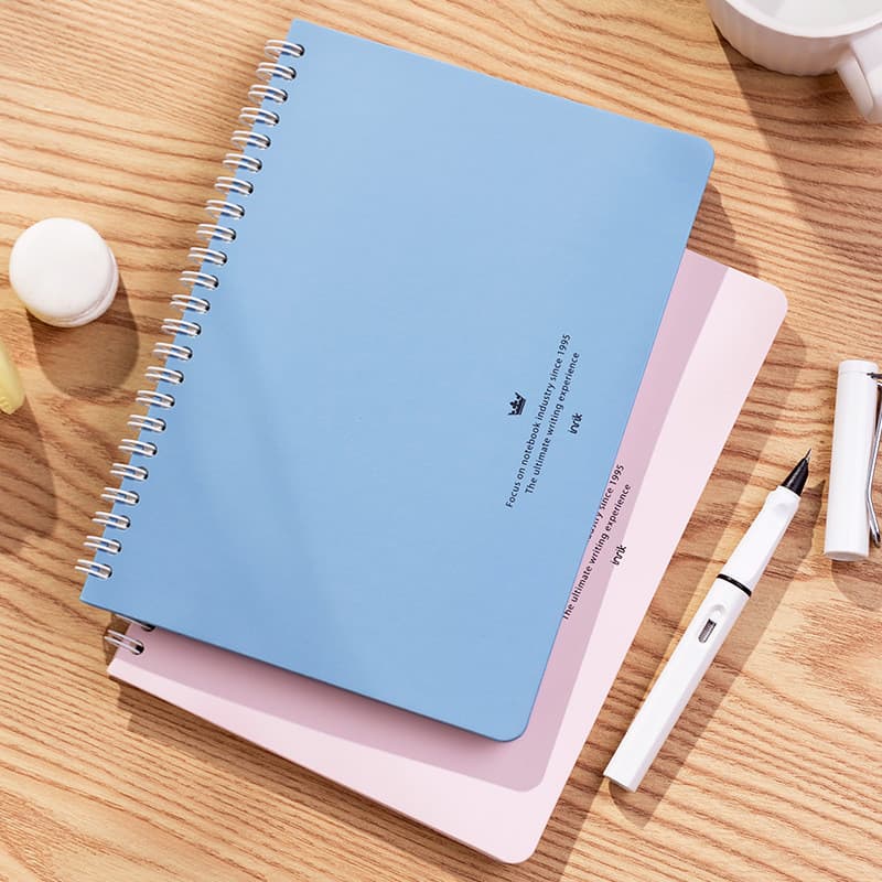Inrik Golden Crown Series Bobina Notebook A5 Linha Horizontal Notebook Estudante Notebook Bloco de Notas Portátil