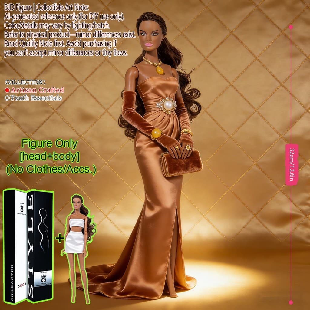 Figura Colecionável De Supermodelo BJD De 12.6 Polegadas 1/6 , Boneca Articulada Posável De 12 Articulações , Pele Reali