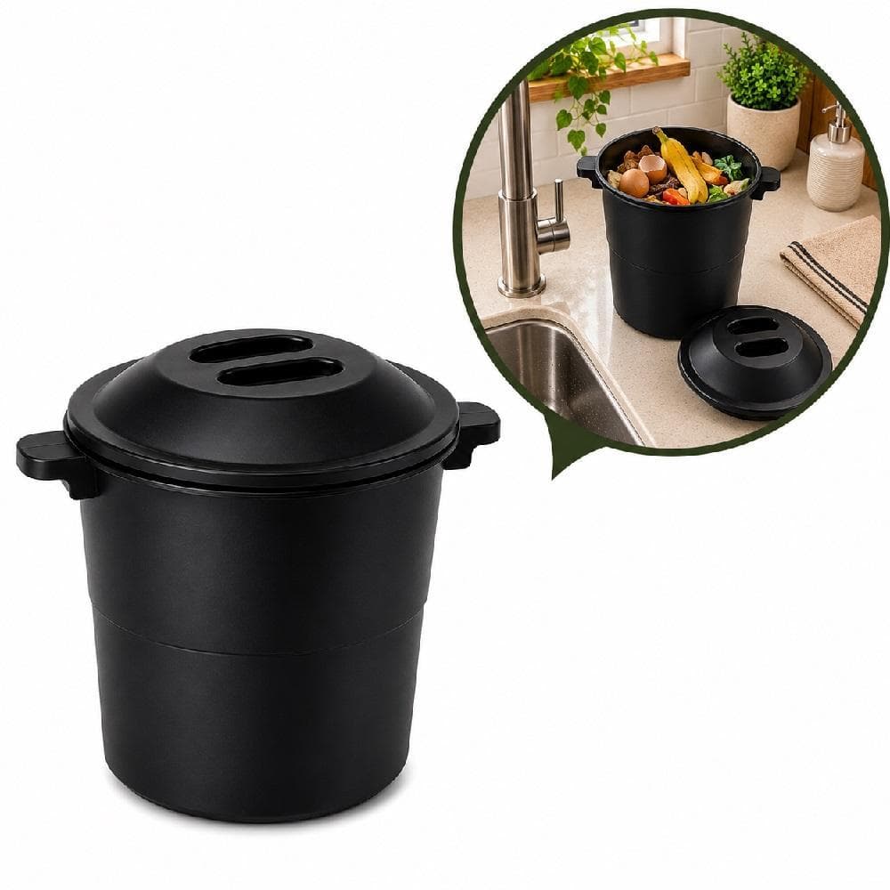 CESTO LIXO VERONA 4L TAMPA ALCA PRETA VINTAGE COZINHA LAVABO BANHEIRO AREA GOURMET ORGANIZADOR