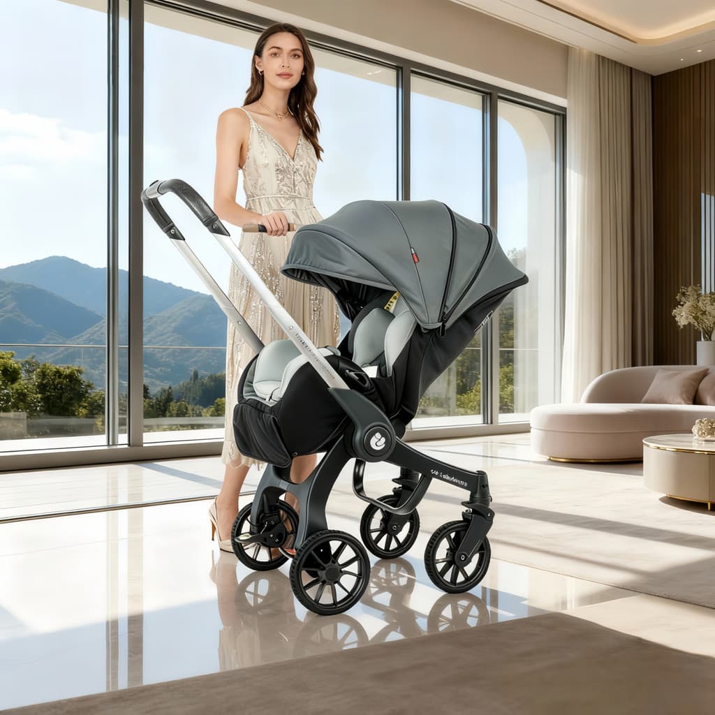 Doona três-em-um carrinho de bebê assento de segurança bebê recém-nascido Multi-função instalação-livre carrinho portáti