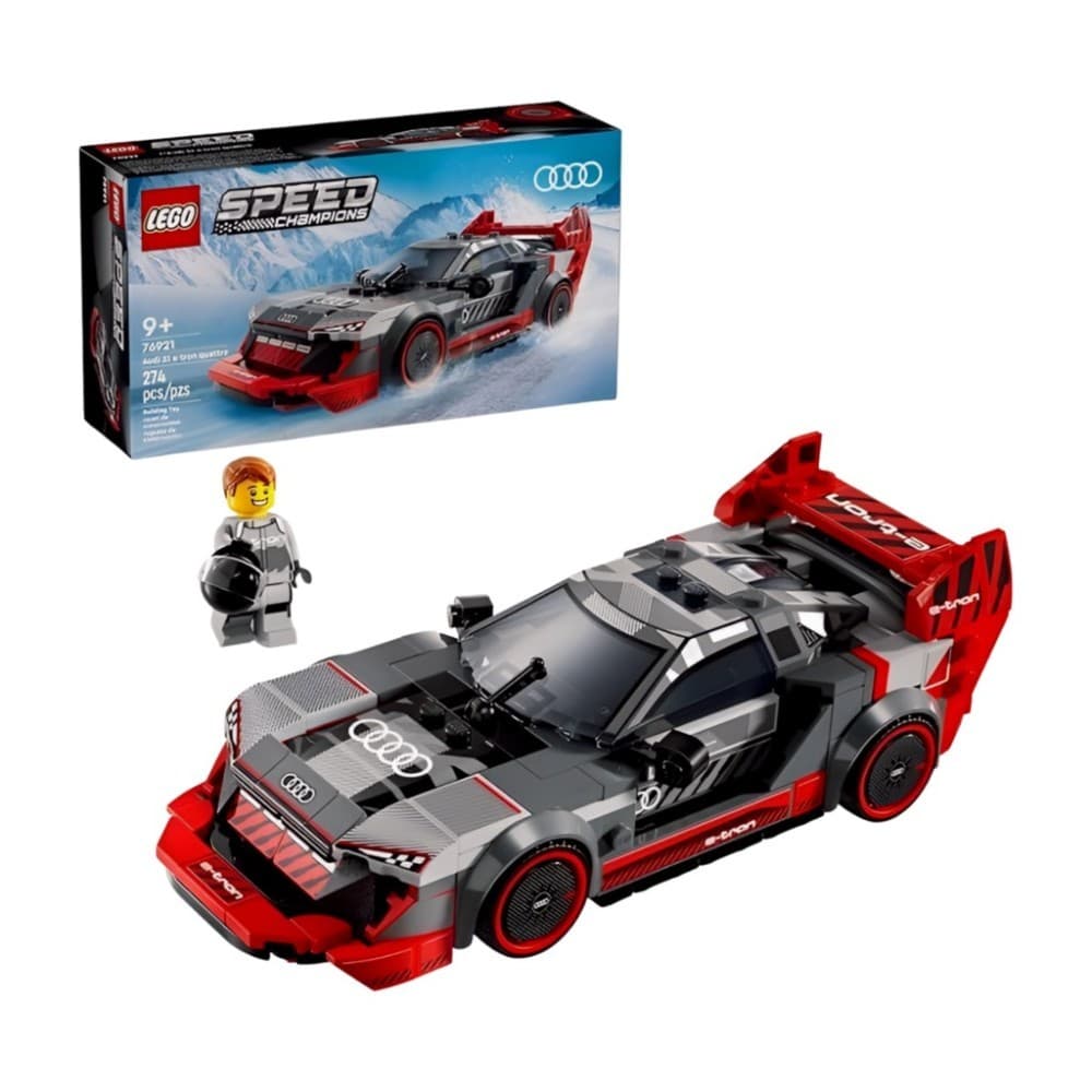 Blocos de Montar Speed Champions Audi S1 e Tron Quattro Corrida Lego