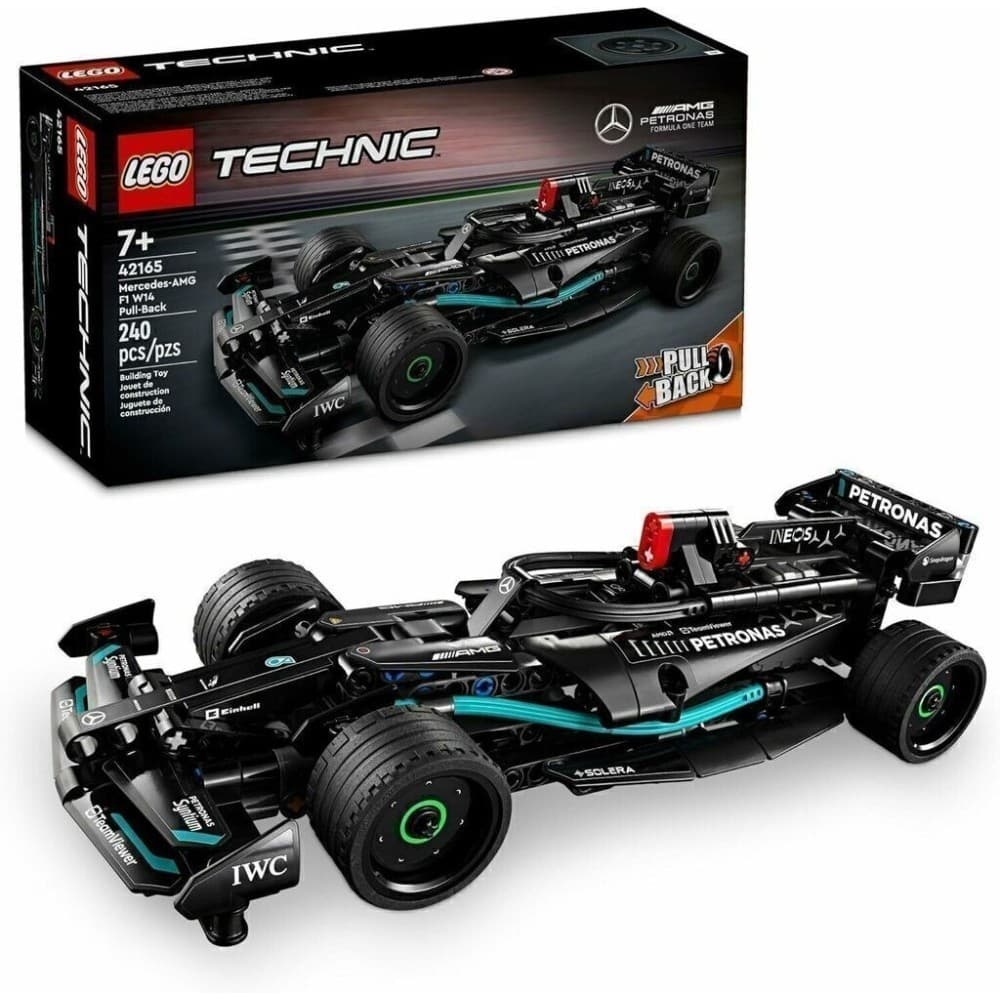Blocos de Montar Mercedes Amg F1 W14 e Performance Pull Back 240 Lego