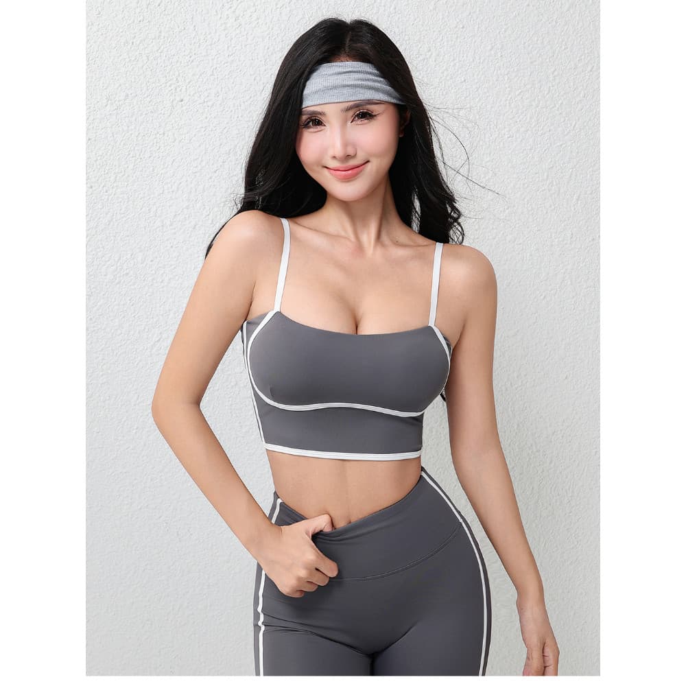Conjunto de roupa interior esportiva feminina Leggings de cintura alta roupas de fitness correndo roupas de Yoga Pilates