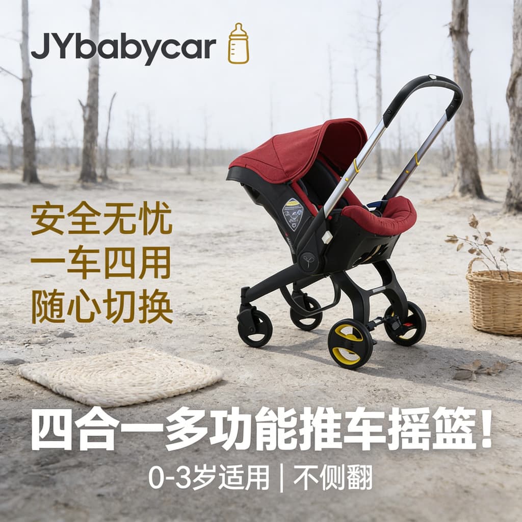2026 novo estilo carrinho de bebê leve dobrável Sitable reclinável quatro-em-um cesta carrinho multifuncional recém-nasc